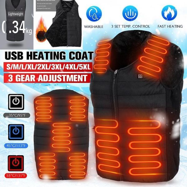 9 area heated electric vest 3speed adjustable temperature thicken heated jacket usb self-heating jacket ultra light thicken vest1, Gray;blue
9 area heated electric vest 3speed adjustable temperature thicken heated jacket usb self-heating jacket ultra light thicken vest1, Gray;blue