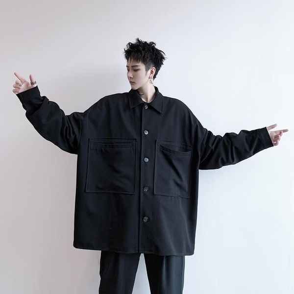 2020 new men japan style casual loose long sleeve shirt style cargo jackets over coats male vintage streetwear hip hop outerwear1, Black;brown
2020 new men japan style casual loose long sleeve shirt style cargo jackets over coats male vintage streetwear hip hop outerwear1, Black;brown