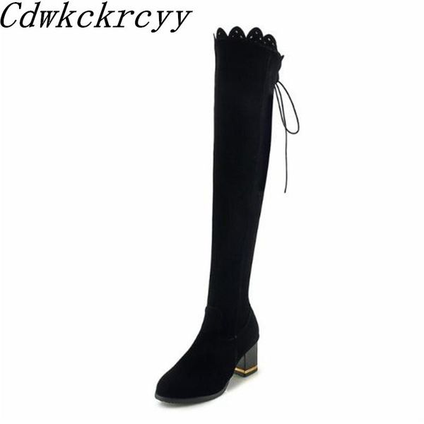 women boots autumn winter new style europe and america fashion trend lace over the knee high-heeled lean leg boots 34-43, Black
women boots autumn winter new style europe and america fashion trend lace over the knee high-heeled lean leg boots 34-43, Black