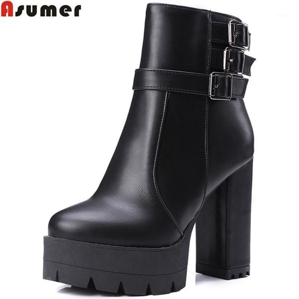 boots asumer black white gray brown women round toe zipper square heel ladies autumn winter platform ankle1
boots asumer black white gray brown women round toe zipper square heel ladies autumn winter platform ankle1
