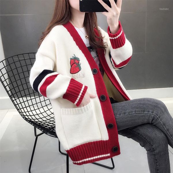 spring clothing 2020 new style women's korean loose-fit online celebrity knitted cardigan coat autumn western sweater laziness1, White
spring clothing 2020 new style women's korean loose-fit online celebrity knitted cardigan coat autumn western sweater laziness1, White