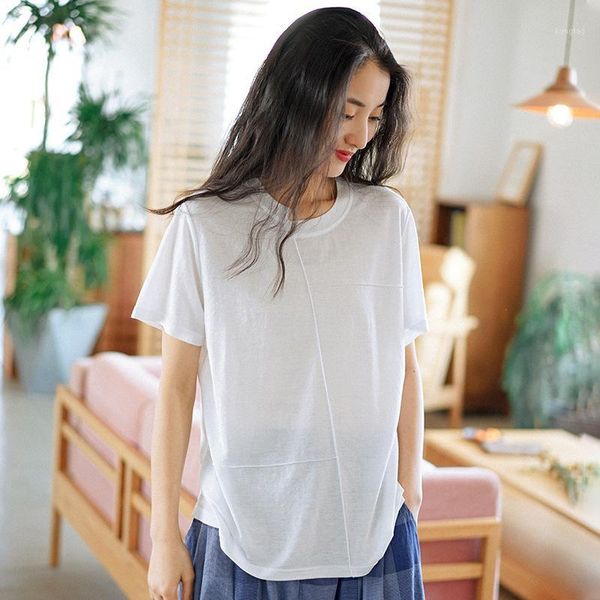 johnature women casual t-shirts 9 color o-neck short sleeve 2020 new summer soft women solid color t-shirts1, White
johnature women casual t-shirts 9 color o-neck short sleeve 2020 new summer soft women solid color t-shirts1, White