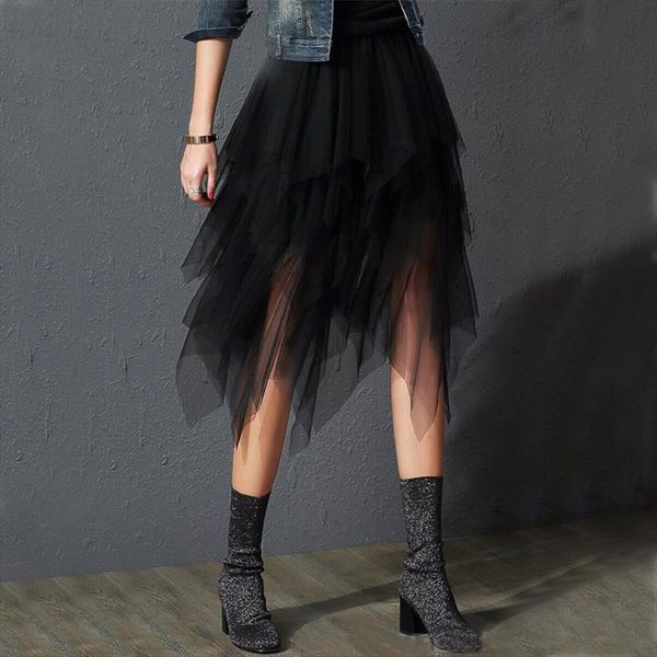 irregular tulle skirt women summer high waist skirt up party petticoat fashion casual style new, Black
irregular tulle skirt women summer high waist skirt up party petticoat fashion casual style new, Black