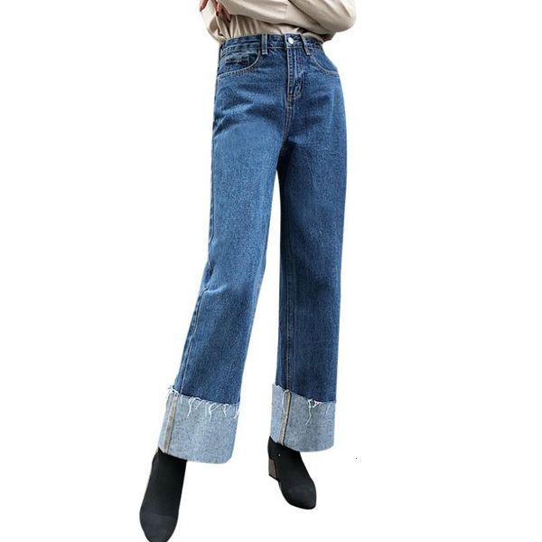 street style 2021 korean fashion women plus size female jeans high-waisted woman casual pants straight p734 6eds, Black;white
street style 2021 korean fashion women plus size female jeans high-waisted woman casual pants straight p734 6eds, Black;white