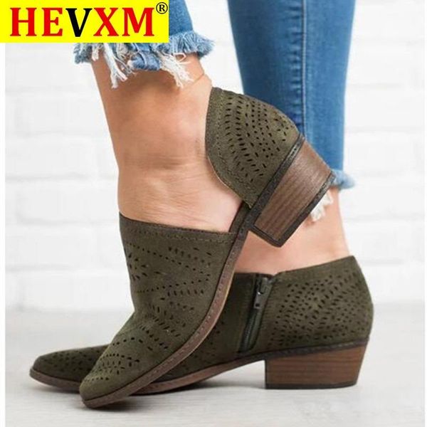 hevxm 2020 fashion women boots spring summer block low heel ladies booties pu leather hollow out ankle platform shoes, Black
hevxm 2020 fashion women boots spring summer block low heel ladies booties pu leather hollow out ankle platform shoes, Black