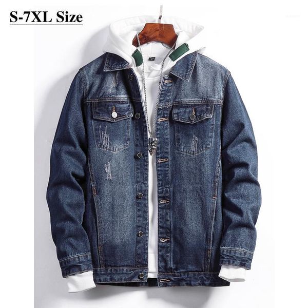 plus size 5xl 6xl 7xl mens fashion casual denim jacket 98% cotton autumn winter male coats brand clothes black blue1, Black;brown
plus size 5xl 6xl 7xl mens fashion casual denim jacket 98% cotton autumn winter male coats brand clothes black blue1, Black;brown
