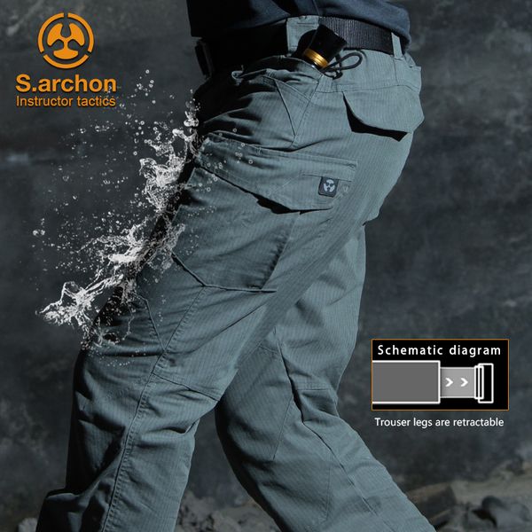 s.archon waterproof tactical military pants men special army combat cargo pants multi pocket rip-s201110, Black
s.archon waterproof tactical military pants men special army combat cargo pants multi pocket rip-s201110, Black