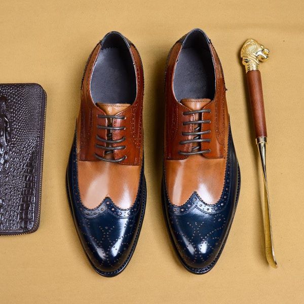 classic formal men dress shoes male genuine leather brogue carved shoes flats oxfords for wedding office business a170, Black
classic formal men dress shoes male genuine leather brogue carved shoes flats oxfords for wedding office business a170, Black