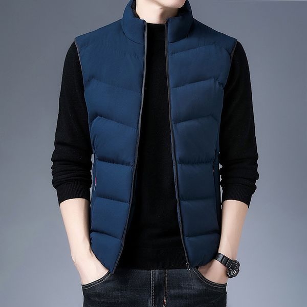 autumn winter new vest young and middle-aged leisure solid color zipper collar slim warm coat men's cotton clothes fashion, Black;white
autumn winter new vest young and middle-aged leisure solid color zipper collar slim warm coat men's cotton clothes fashion, Black;white