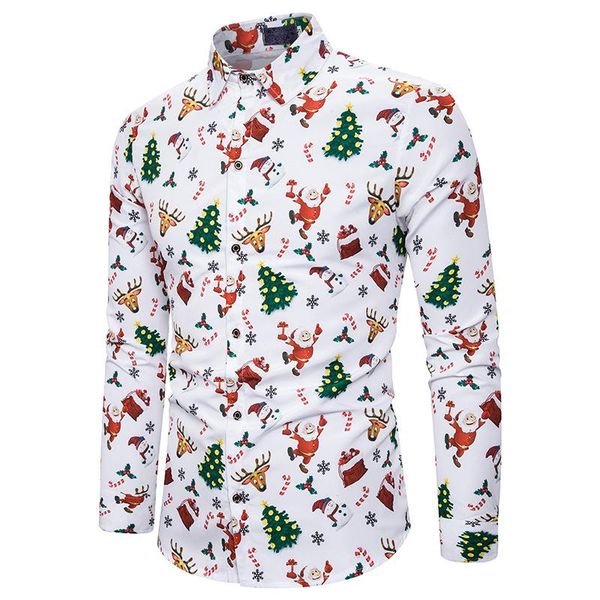 men's casual shirts fashion men long sleeve vacation stage style stand collar christmas shirt apparel comfort male printed blouse, White;black
men's casual shirts fashion men long sleeve vacation stage style stand collar christmas shirt apparel comfort male printed blouse, White;black