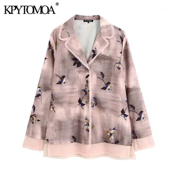 kpytomoa women 2020 fashion frayed trims printed blouses vintage lapel collar long sleeve side vents female shirts chic 1, White 
kpytomoa women 2020 fashion frayed trims printed blouses vintage lapel collar long sleeve side vents female shirts chic 1, White