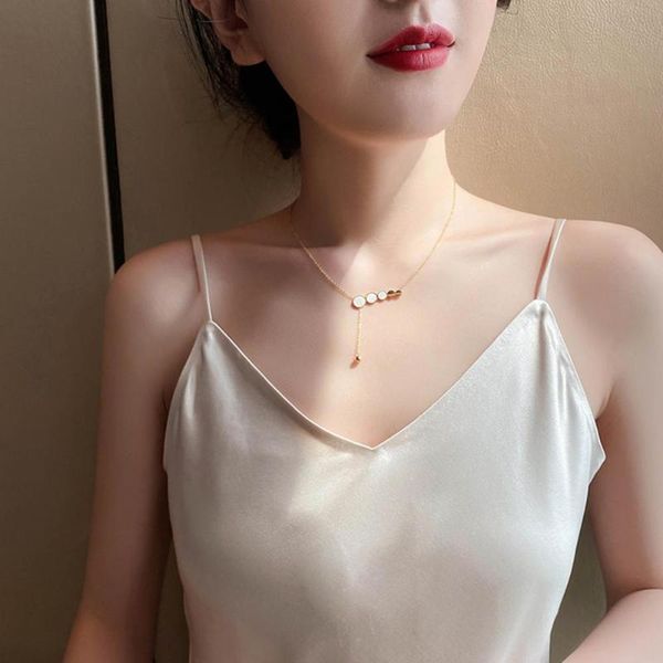 fashion gold titanium steel colored shell clavicle chain necklace elegant small square pendant necklace women jewelry gift, Silver
fashion gold titanium steel colored shell clavicle chain necklace elegant small square pendant necklace women jewelry gift, Silver