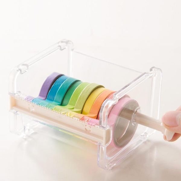 packing tape dispensers portable transparent adhesive dispenser cutter desk washi holder storage box organizer office school stationery supp
packing tape dispensers portable transparent adhesive dispenser cutter desk washi holder storage box organizer office school stationery supp