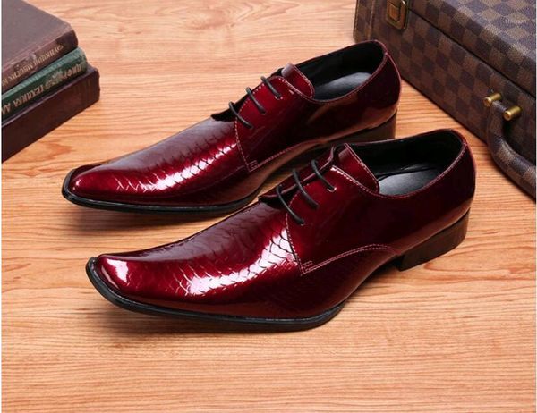 red men formal leather shoes luxury dress shoes crocodile grain men oxfords men's business leather chaussure1, Black
red men formal leather shoes luxury dress shoes crocodile grain men oxfords men's business leather chaussure1, Black