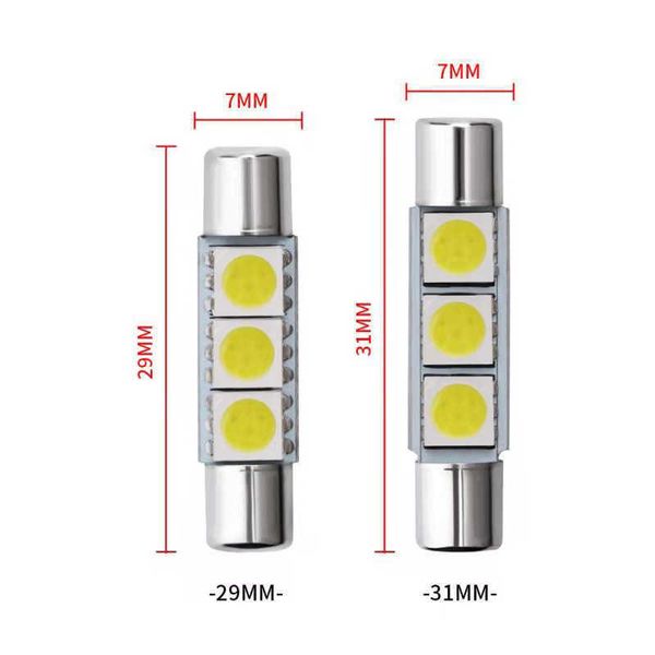 new 10pcs white 5050*3smd 29/31mm 6614f car led festoon c5w c10w lights auto sun visor vanity mirror lamp interior dome bulbs diode
new 10pcs white 5050*3smd 29/31mm 6614f car led festoon c5w c10w lights auto sun visor vanity mirror lamp interior dome bulbs diode