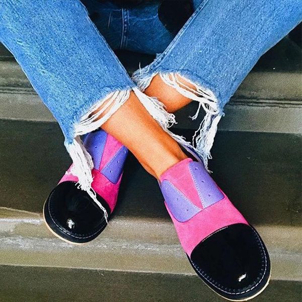 2020 oxford shoes woman carving pointed toe slip on creepers bling leather shoes women color match office party, Black
2020 oxford shoes woman carving pointed toe slip on creepers bling leather shoes women color match office party, Black