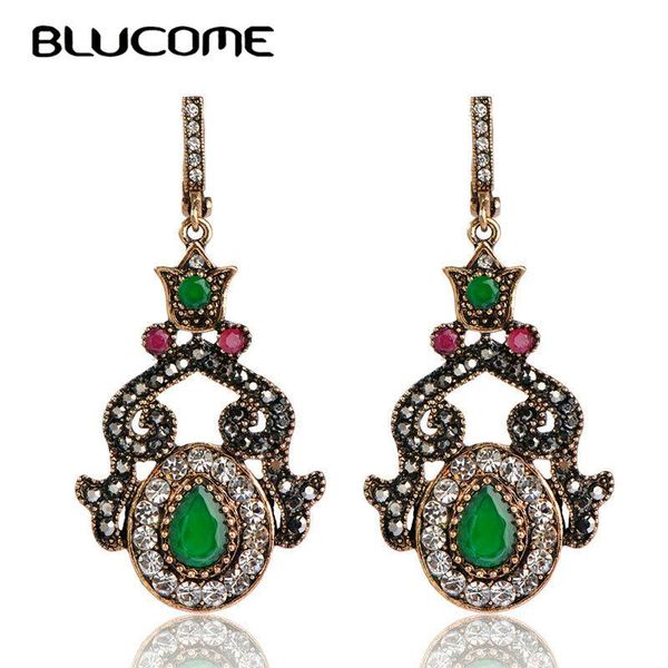 blucome turkey green jewelry large drops crown pendant earrings resin women wedding party accessories princess hooks earrings, Silver
blucome turkey green jewelry large drops crown pendant earrings resin women wedding party accessories princess hooks earrings, Silver