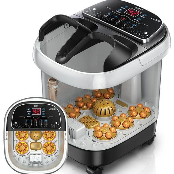 foot bath basin automatic massage foot basin electric heating bath barrel home artifact thermostat therapy machine