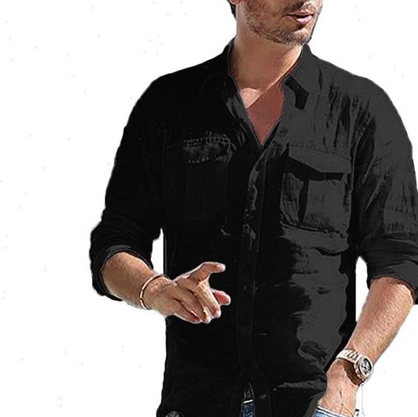 mens shirt fashion streetwear baggy cotton linen shirts men pocket solid long sleeve shirts blouse men chemise homme 2021, White;black
mens shirt fashion streetwear baggy cotton linen shirts men pocket solid long sleeve shirts blouse men chemise homme 2021, White;black