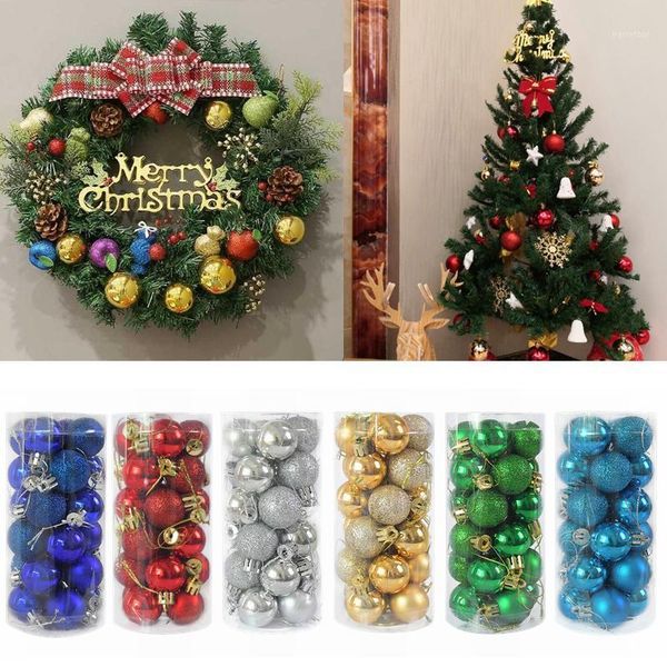 24pcs 3cm christmas ball glitter gold red xmas tree balls ornament for christmas new year party kids favor hanging decoration 751
24pcs 3cm christmas ball glitter gold red xmas tree balls ornament for christmas new year party kids favor hanging decoration 751