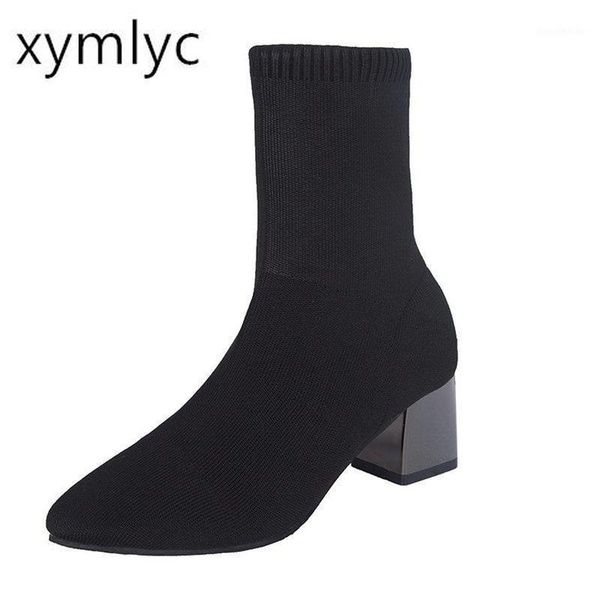 boots small booties female winter 2021 square heel knitted high suede head comfortable set of mujer1, Black
boots small booties female winter 2021 square heel knitted high suede head comfortable set of mujer1, Black