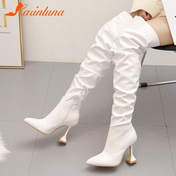 women's 2021 new arrival wholesale shoes over-the-knee thigh boots pleated pointed toe strange style heel women booties1, Black
women's 2021 new arrival wholesale shoes over-the-knee thigh boots pleated pointed toe strange style heel women booties1, Black