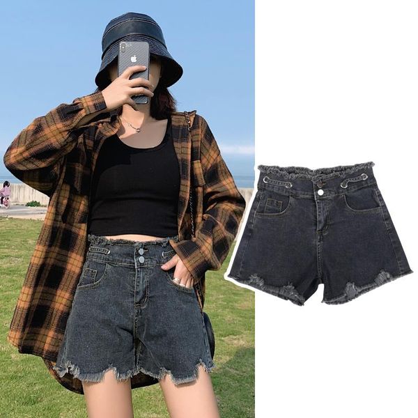women's jeans factory sale plus size short feminino korean pants cotton streetwear denim loose high waist women, Blue
women's jeans factory sale plus size short feminino korean pants cotton streetwear denim loose high waist women, Blue