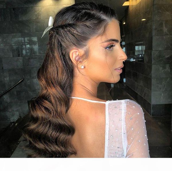 new arrival human hair pony tail hairpiece clip on loose wave natural brown brazilian virgin hair body wavy pony tail hair extensions, Black
new arrival human hair pony tail hairpiece clip on loose wave natural brown brazilian virgin hair body wavy pony tail hair extensions, Black