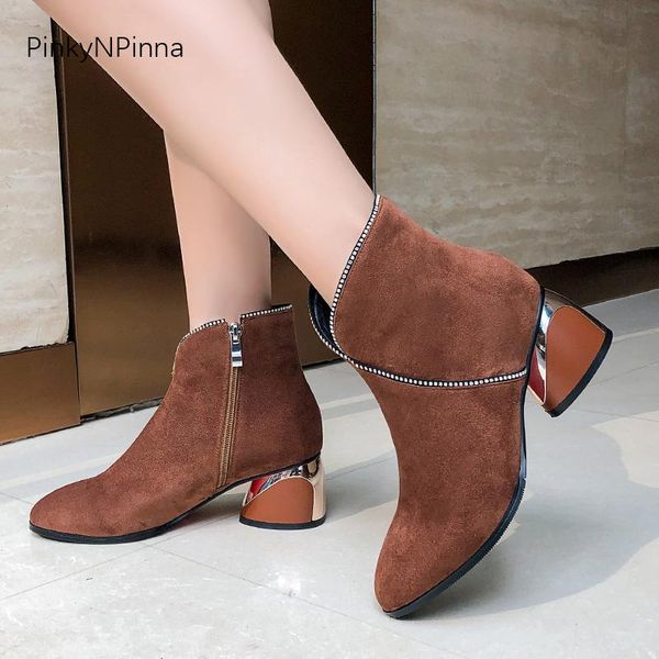 elegant women winter boots soft flock plush inside round heels metallic red bottom beads short booties ladies office dress shoes, Black
elegant women winter boots soft flock plush inside round heels metallic red bottom beads short booties ladies office dress shoes, Black
