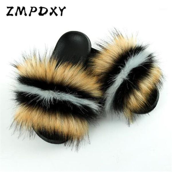 women fake fur slippers woman faux raccoon fur slides ladies fluffy furry flip flops girls plush beach sandals home shoes1, Black
women fake fur slippers woman faux raccoon fur slides ladies fluffy furry flip flops girls plush beach sandals home shoes1, Black