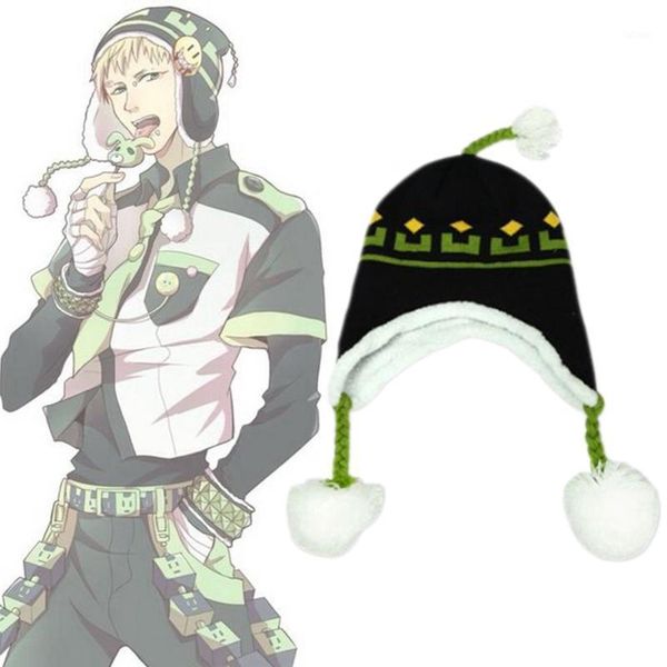 anime yuri hat on thicken plush warm protection ear cap with woven pendant hair ball cartoon knitted hat cosplay accessories1, Blue;gray
anime yuri hat on thicken plush warm protection ear cap with woven pendant hair ball cartoon knitted hat cosplay accessories1, Blue;gray