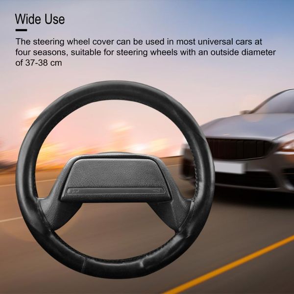 car steering wheel cover universal fiber leather fit for 38cm diameter with soft anti-slip black diy braid & needles thread new
car steering wheel cover universal fiber leather fit for 38cm diameter with soft anti-slip black diy braid & needles thread new