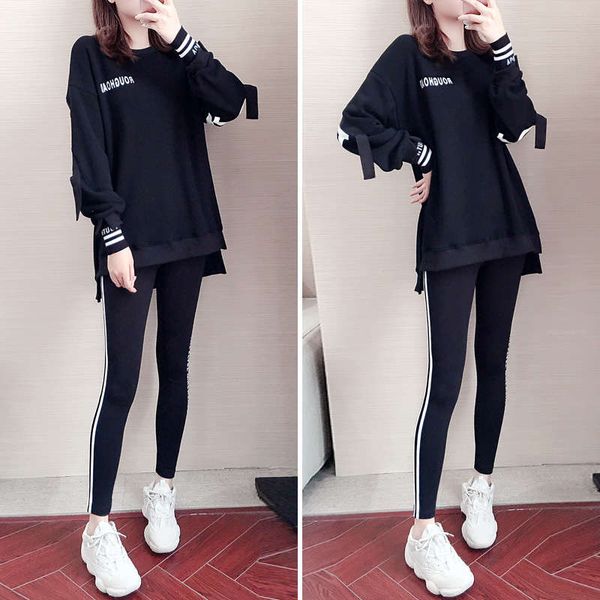 leisure sports suit women autumn winter 2020 new korean fashion brand loose plush sweater two piece set, Gray
leisure sports suit women autumn winter 2020 new korean fashion brand loose plush sweater two piece set, Gray