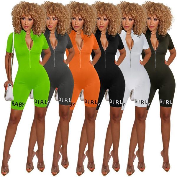 women's jumpsuits & rompers workout sporty letter print slim playsuit women deep v neck short sleeve club party romper casual front zip, Black;white
women's jumpsuits & rompers workout sporty letter print slim playsuit women deep v neck short sleeve club party romper casual front zip, Black;white