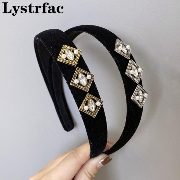 lystrfac new vintage black velvet geometry rhinestone hairband for women headwear pearl hair hoop female hair accessories
lystrfac new vintage black velvet geometry rhinestone hairband for women headwear pearl hair hoop female hair accessories