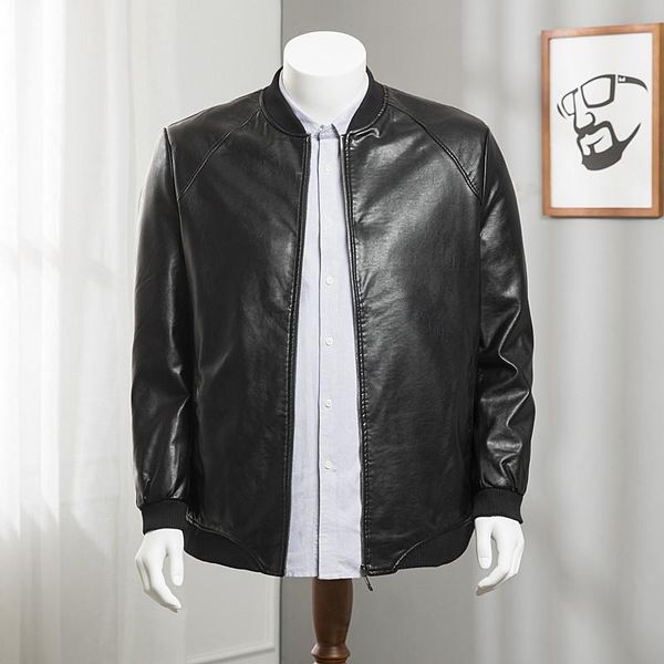 plus 8xl 6xl 5xl spring new leather jacket men leather jacket classic men motorcy thin genuine, Black 
plus 8xl 6xl 5xl spring new leather jacket men leather jacket classic men motorcy thin genuine, Black