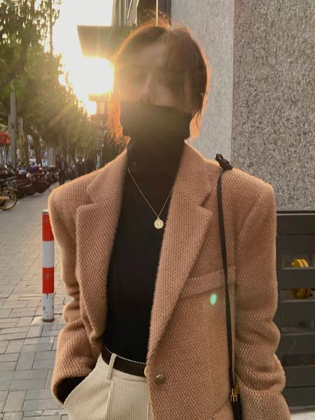 women's suits & blazers fashion blazer women spring autumn 2021 office lady female jackets korean simple coats veste femme zjt1, White;black
women's suits & blazers fashion blazer women spring autumn 2021 office lady female jackets korean simple coats veste femme zjt1, White;black