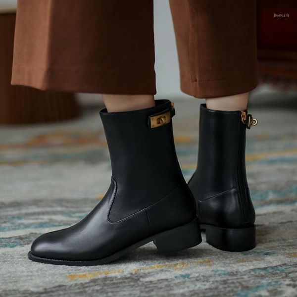 boots women genuine leather waterproof knights' autumn winter knee high female comfortable ankle shoe q88551, Black
boots women genuine leather waterproof knights' autumn winter knee high female comfortable ankle shoe q88551, Black