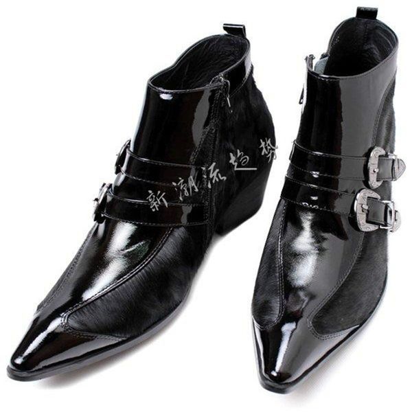 2020 leather snake skin toe point foot high leaves bolt prisoner boots cowboy wedding shoes from 1vmh, Black
2020 leather snake skin toe point foot high leaves bolt prisoner boots cowboy wedding shoes from 1vmh, Black