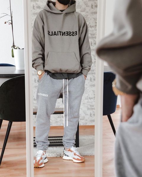 of fear god essentials fog double line letter pullover sweater lovers loose high street hoodie, Black
of fear god essentials fog double line letter pullover sweater lovers loose high street hoodie, Black
