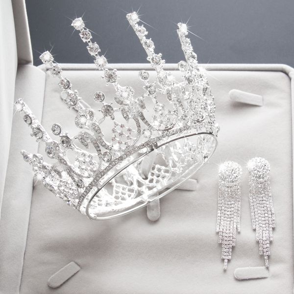 meuropean hairdressing bridal baroque crown wedding 3-piece dress headdress gold accessories k, Silver
meuropean hairdressing bridal baroque crown wedding 3-piece dress headdress gold accessories k, Silver