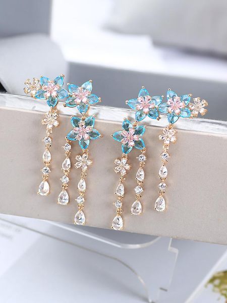 dangle & chandelier xiumeiyizu beautiful mini flower tassel earrings luxury gold plating zircon jewelri crystal angel ear sweep climber, Silver
dangle & chandelier xiumeiyizu beautiful mini flower tassel earrings luxury gold plating zircon jewelri crystal angel ear sweep climber, Silver