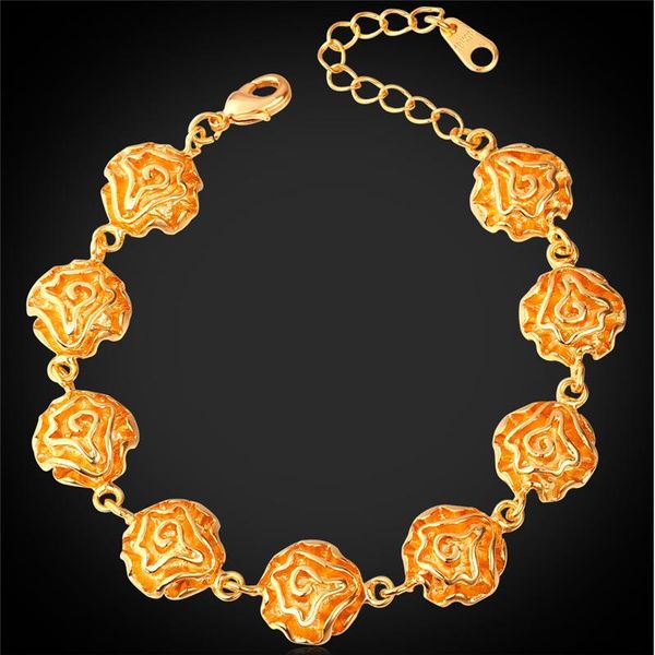 link, chain trendy bracelet gold/silver 2 color fashion jewelry gift 19cm+5cm bohemia flower women h1113, Black
link, chain trendy bracelet gold/silver 2 color fashion jewelry gift 19cm+5cm bohemia flower women h1113, Black