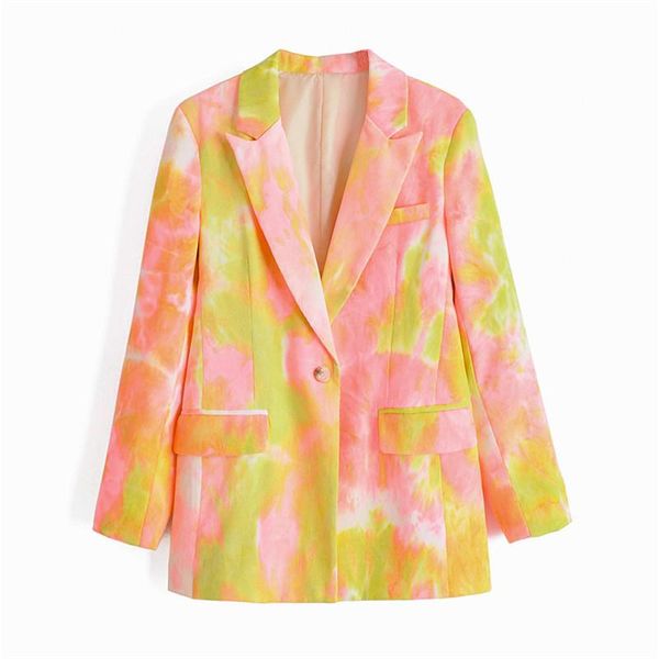 bslqr women fashion tie-dye blazers coat vintage long sleeve single button pockets female outerwear chic blazer suits, White;black
bslqr women fashion tie-dye blazers coat vintage long sleeve single button pockets female outerwear chic blazer suits, White;black