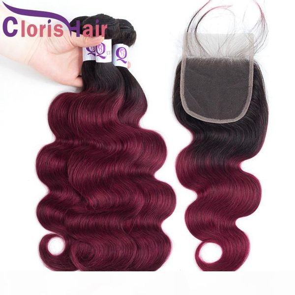 raw indian virgin body wave 3 bundles with closure burgundy ombre human hair weaves closure 4pcs red colored extensions pre plucked hairline, Black;brown
raw indian virgin body wave 3 bundles with closure burgundy ombre human hair weaves closure 4pcs red colored extensions pre plucked hairline, Black;brown