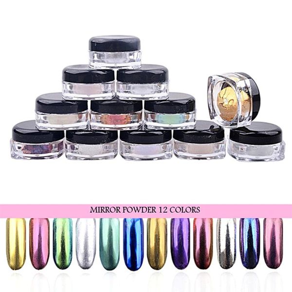12pcs nail glitter powder manicure mirror effect powder nail art decoration, Silver;gold
12pcs nail glitter powder manicure mirror effect powder nail art decoration, Silver;gold