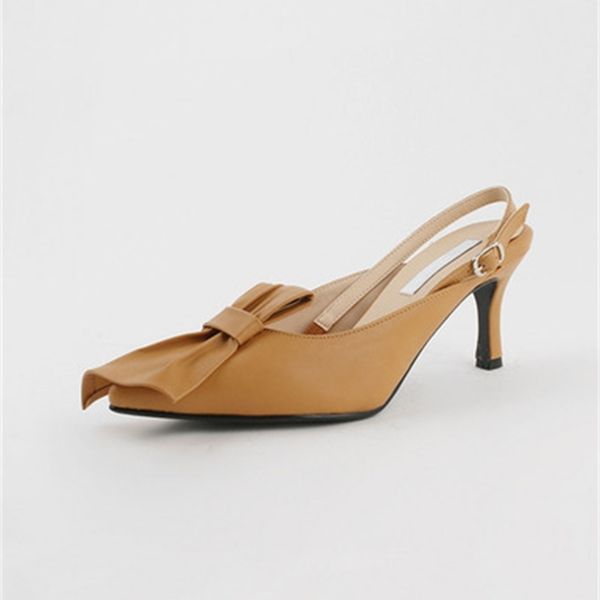 2021 new spring summer heels style of skinny heel pointed toe-bow after empty closed-toe women's sandals 1x3n, Black
2021 new spring summer heels style of skinny heel pointed toe-bow after empty closed-toe women's sandals 1x3n, Black