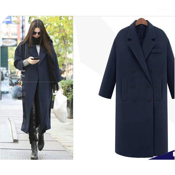 2019 autumn and winter new women's european and american slim double-breasted thick woolen coat female dropshipping1, Black
2019 autumn and winter new women's european and american slim double-breasted thick woolen coat female dropshipping1, Black