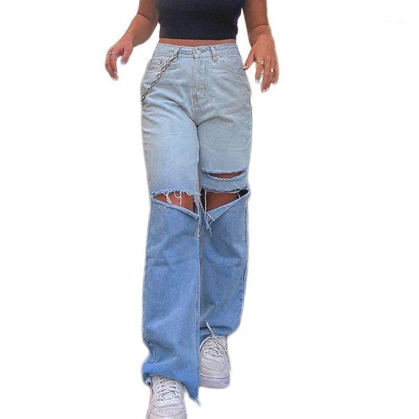 women's jeans women high waist gradient blue color vintage ripped distressed hole denim pants harajuku hip hop straight leg loose l5ya1
women's jeans women high waist gradient blue color vintage ripped distressed hole denim pants harajuku hip hop straight leg loose l5ya1