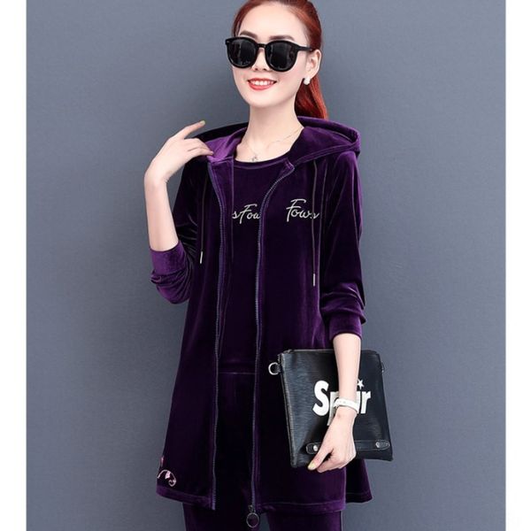 velvety sports three piece suit women's fall 2019 new loose long hooded sweater korean version sweater sweater v1m7k, Gray
velvety sports three piece suit women's fall 2019 new loose long hooded sweater korean version sweater sweater v1m7k, Gray